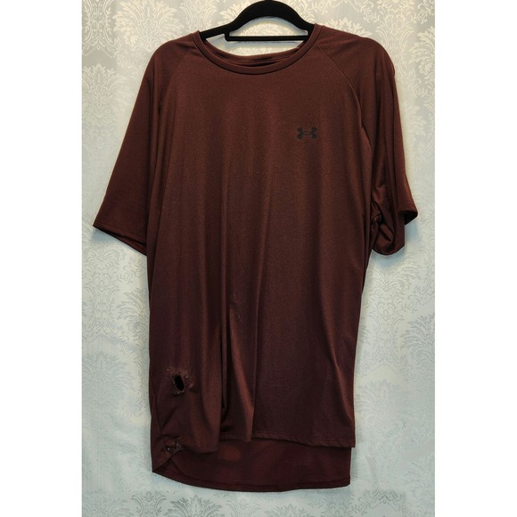 Under Armour Red Breathable T-Shirt Size‎ XXL - Picture 1 of 6